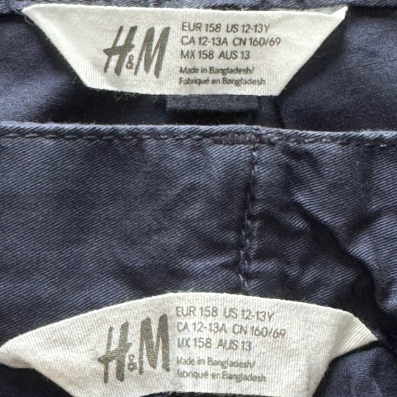 H&M Navy Blue Shorts - Boys Size 12/13 - Picture 10 of 13